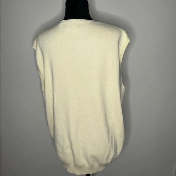 Vintage Sweater Vest 100% Pima Cotton - Picture 11 of 13